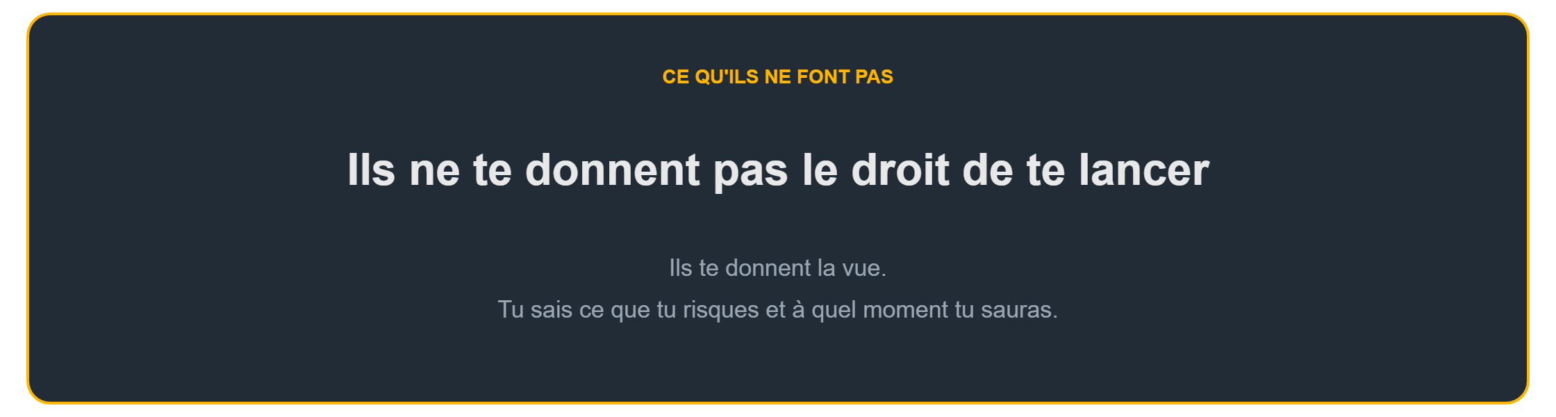 Avant de se lancer : ce que ces documents ne font pas à ta place