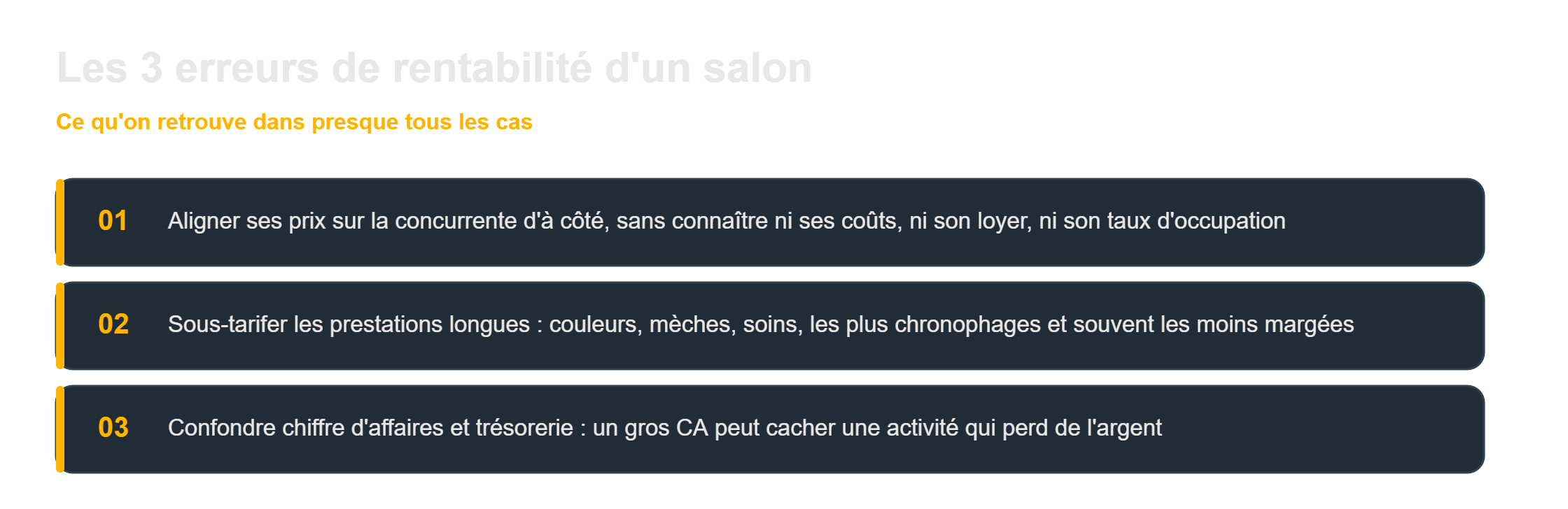Rentabilité d'un salon de coiffure : les trois erreurs de tarification les plus fréquentes