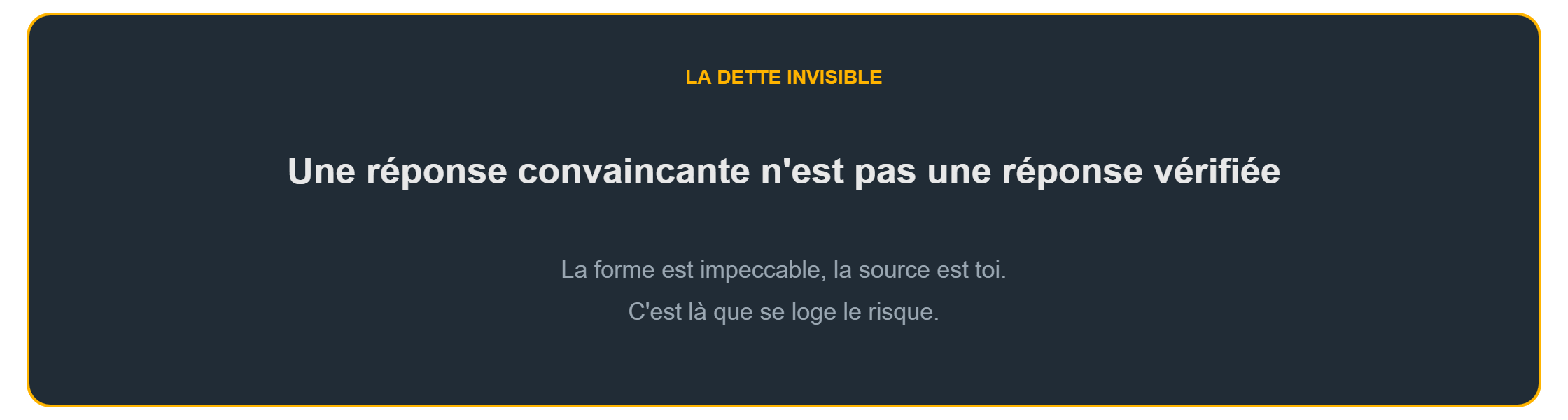 Utiliser ChatGPT pour son projet : une réponse convaincante n'est pas une réponse vérifiée