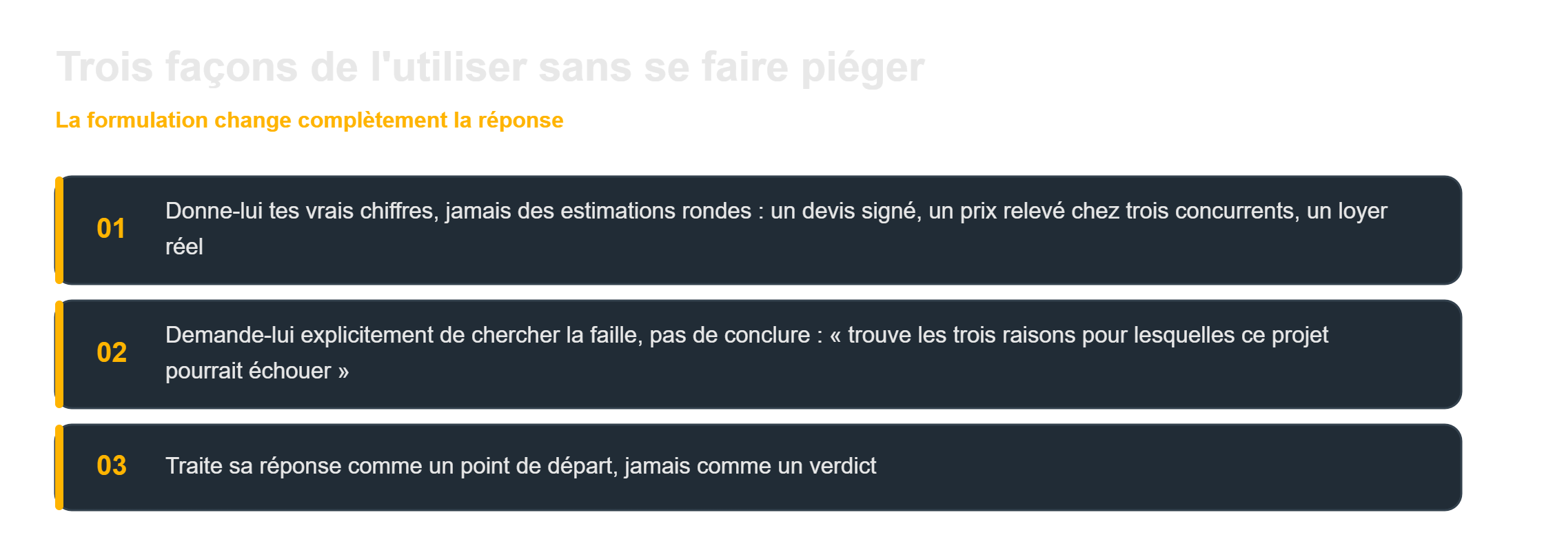 Utiliser ChatGPT pour son projet : trois façons de s'en servir sans se faire piéger