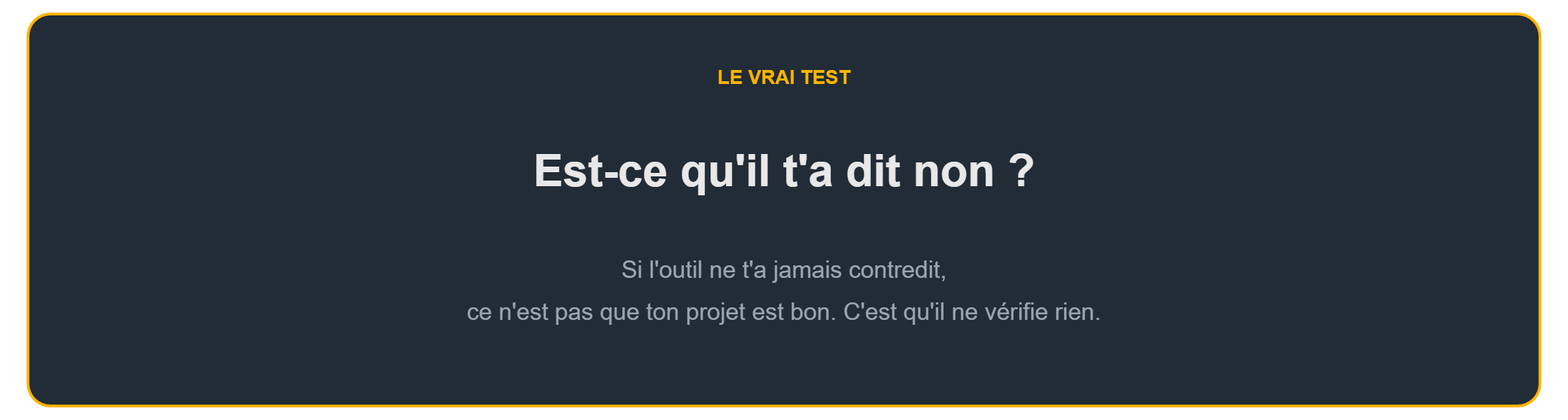 Utiliser ChatGPT pour son projet : le vrai test, est-ce qu'il vous a dit non